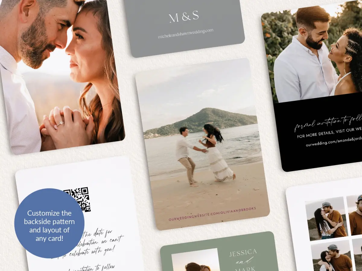 Back of Save the Date Card