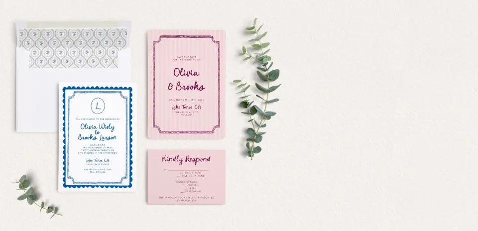 Front of Save the Date Card