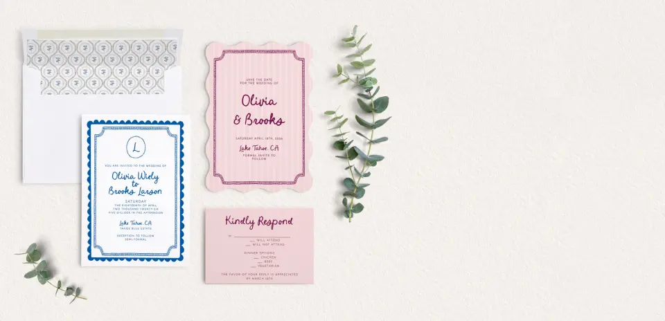 Front of Save the Date Card