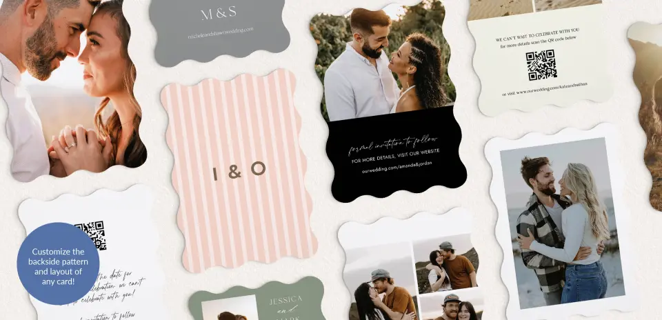 Back of Save the Date Card