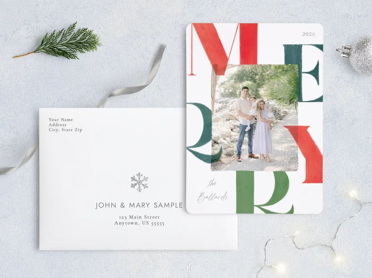 Front with Envelope Design