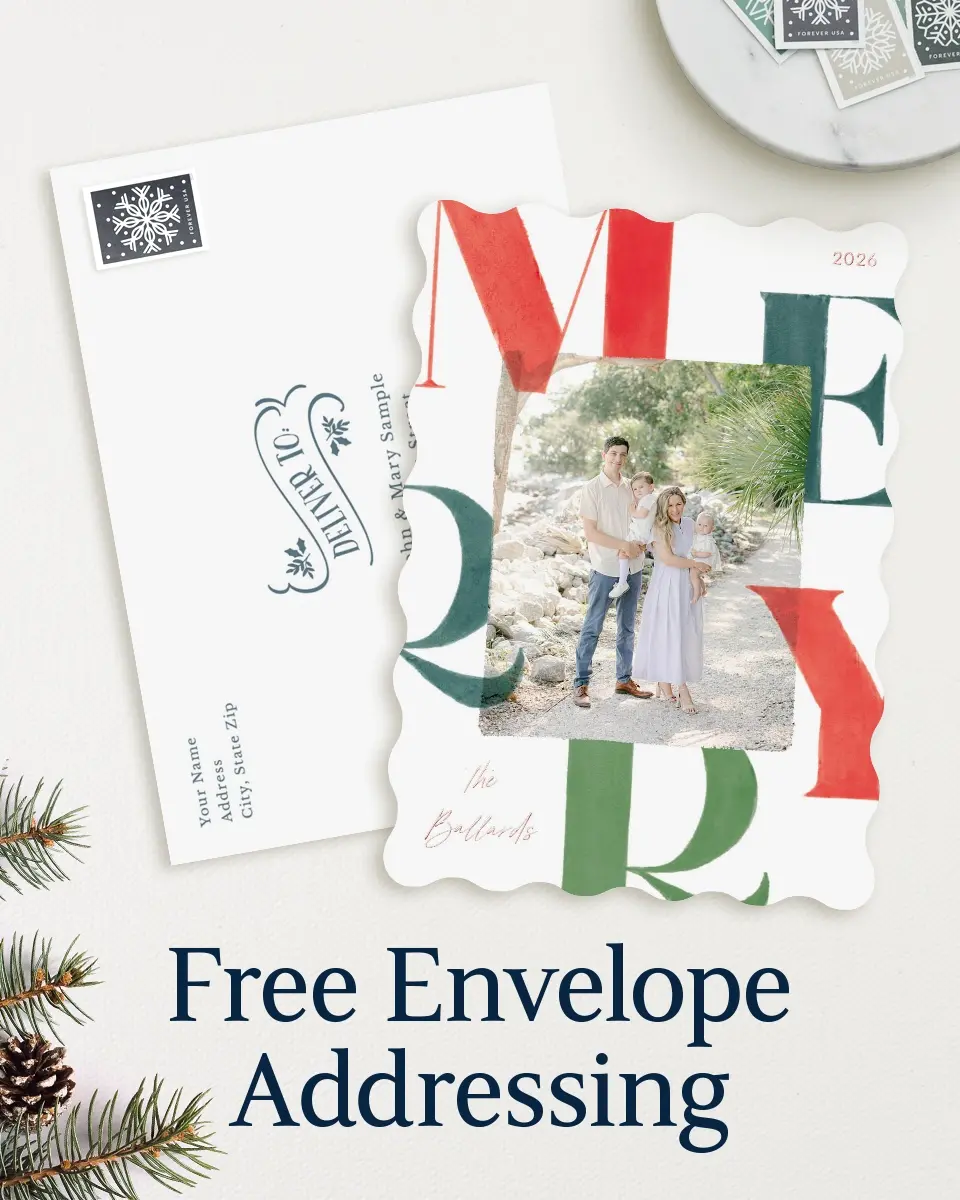 Wavy Christmas Cards