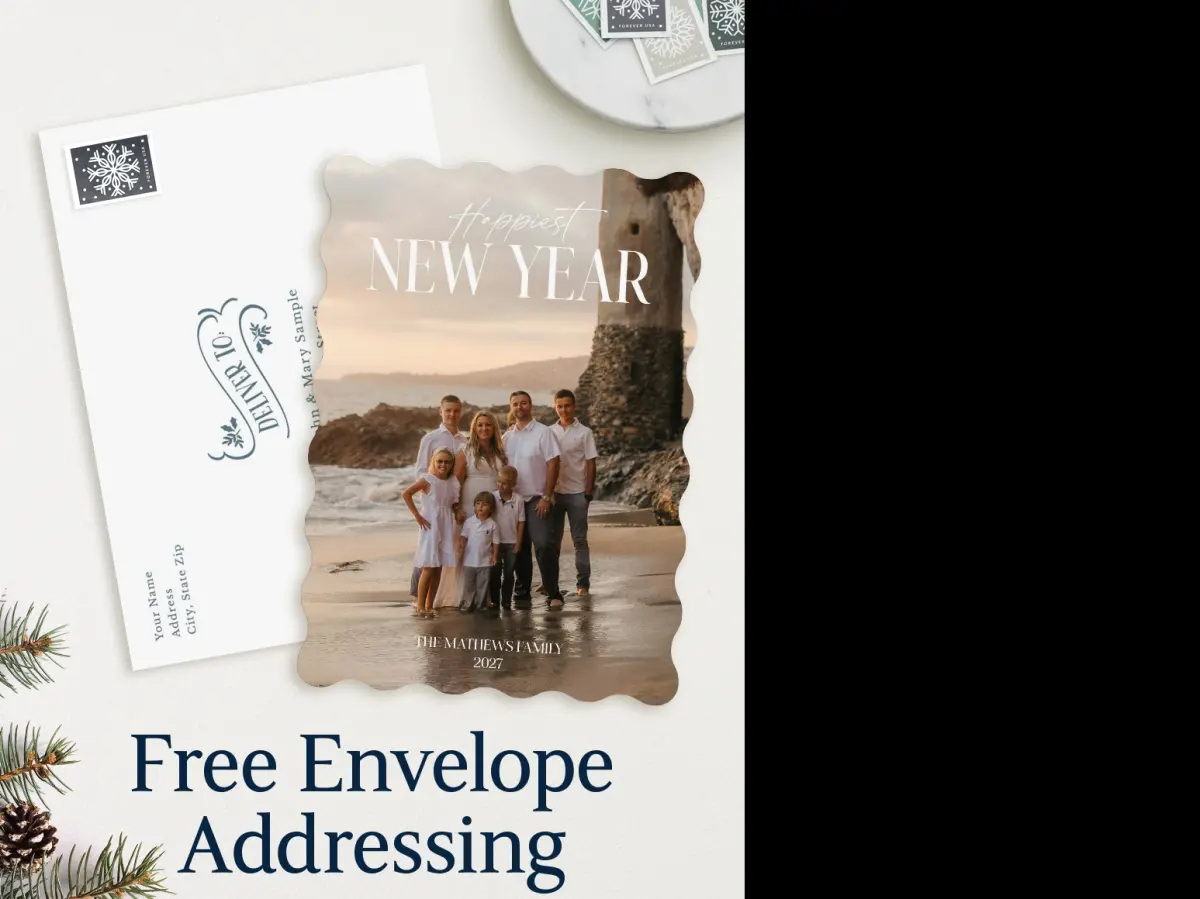 Wavy Christmas Cards