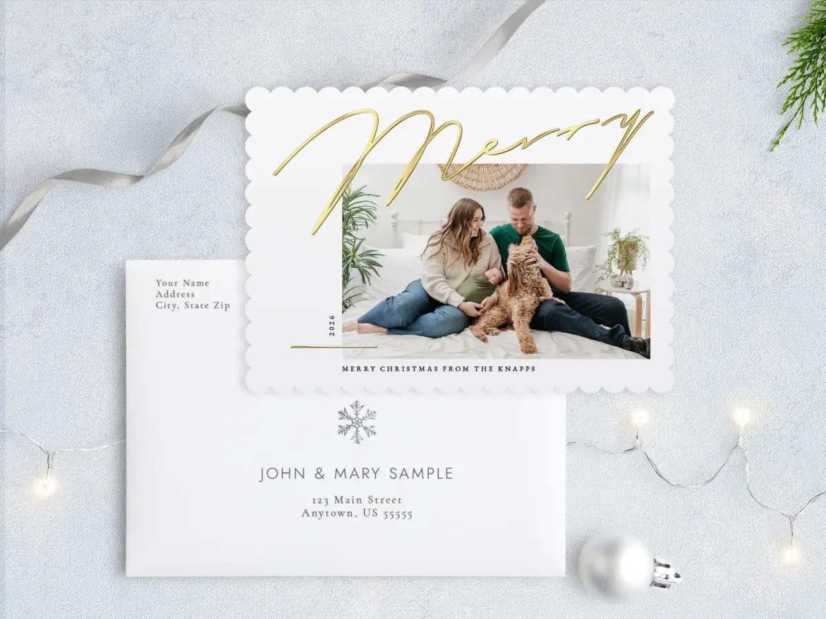 Front with Envelope Design