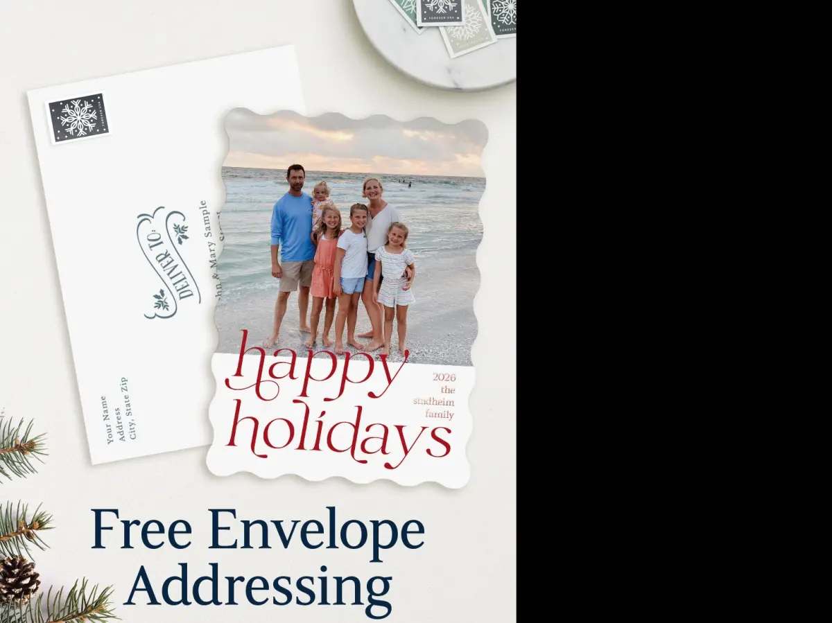Wavy Christmas Cards
