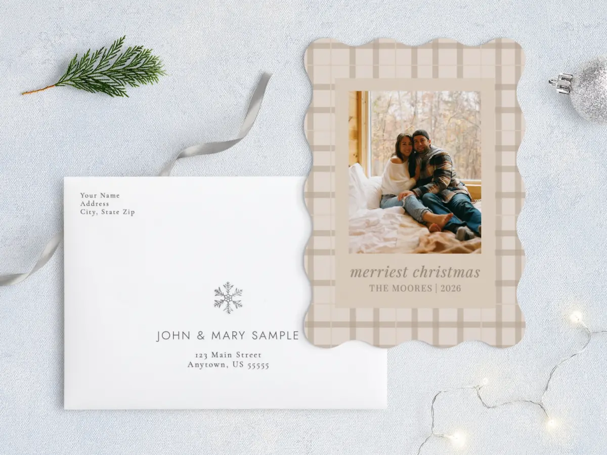 Front with Envelope Design