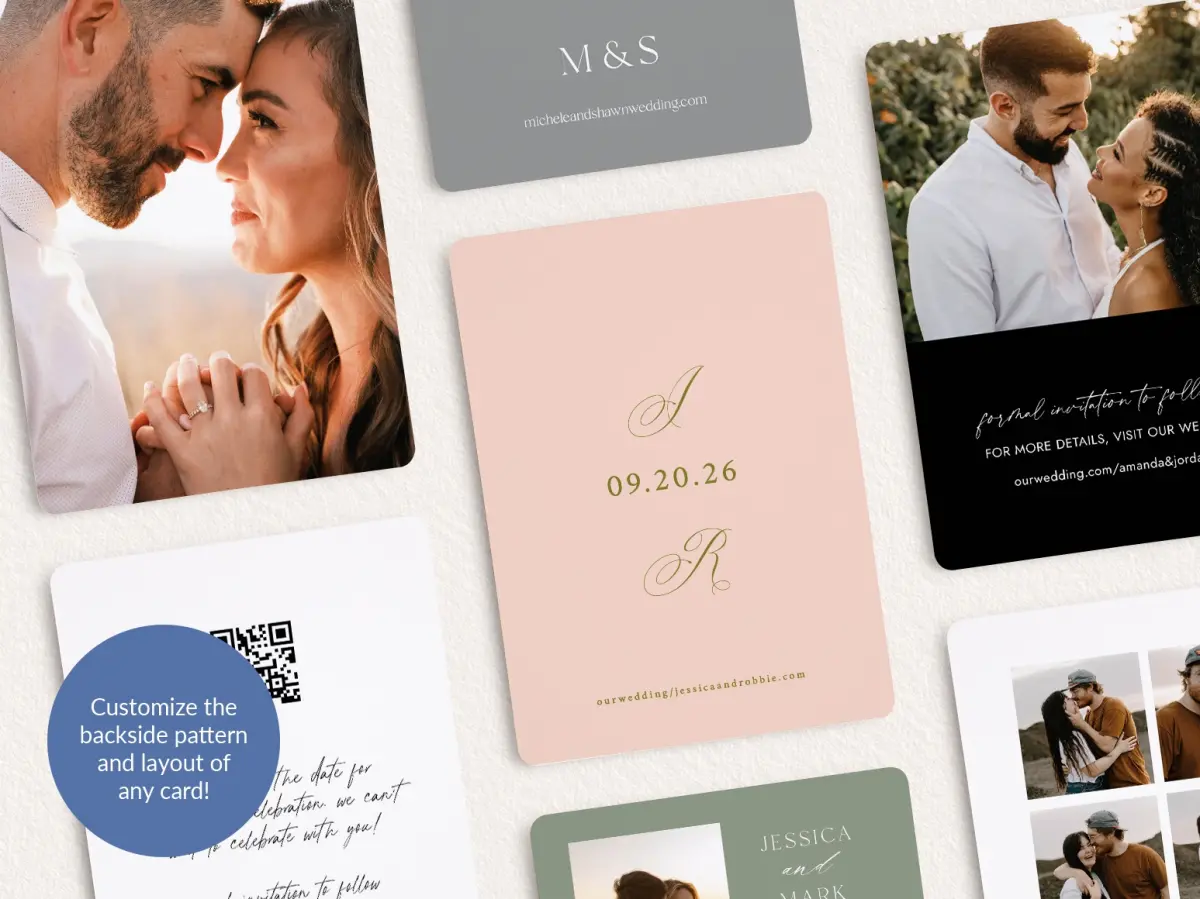 Back of Save the Date Card