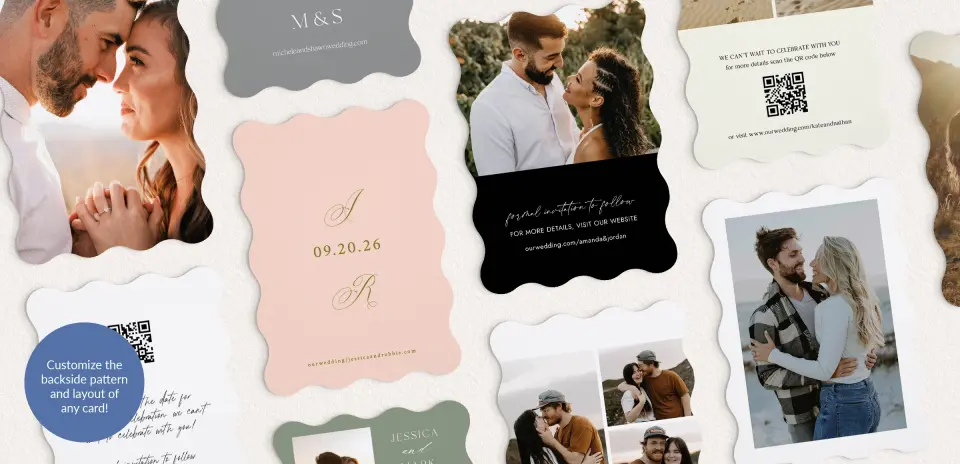 Back of Save the Date Card