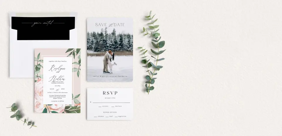 Front of Save the Date Card
