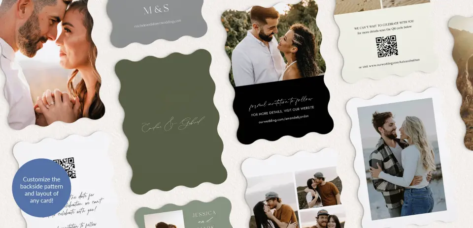 Back of Save the Date Card