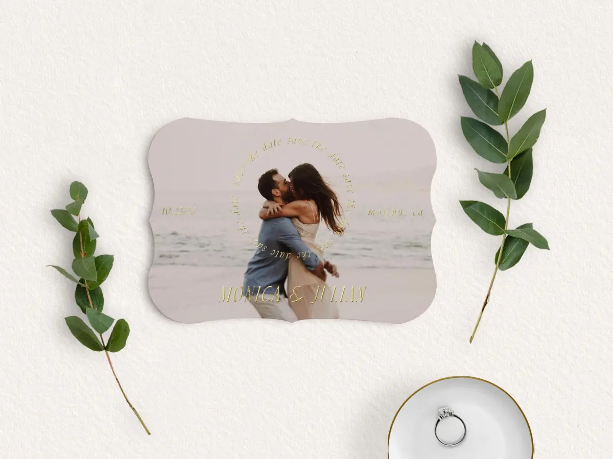 Save the Date Card with Optional Guest Addressing Service