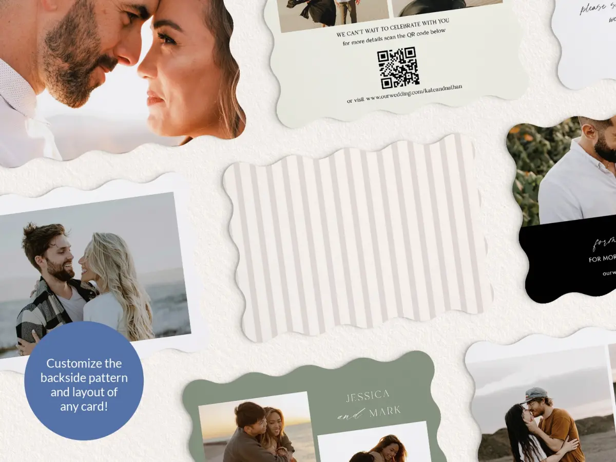 Back of Save the Date Card