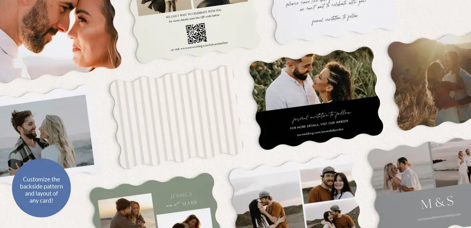 Back of Save the Date Card