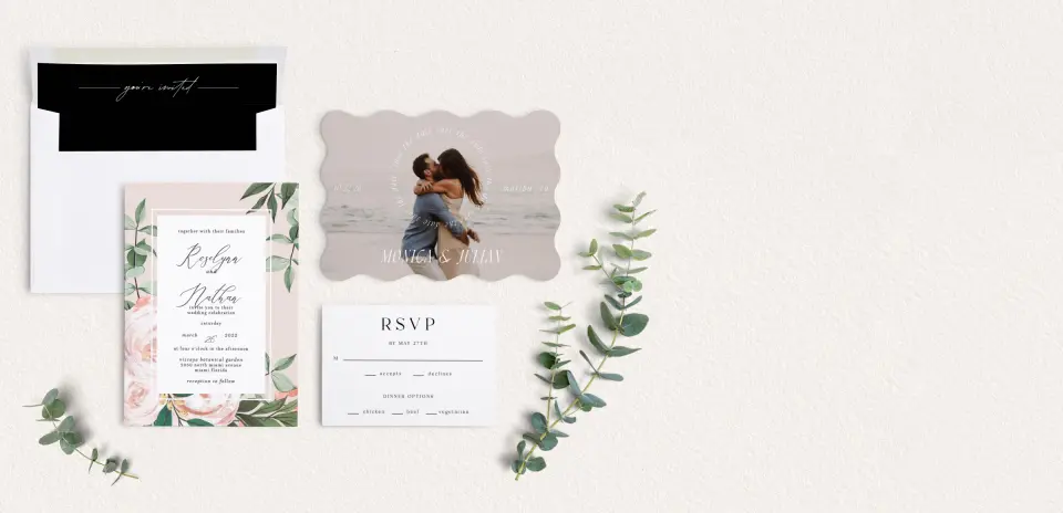 Front of Save the Date Card