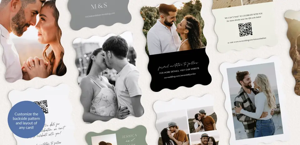 Back of Save the Date Card