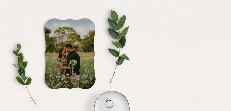 Save the Date Card with Optional Guest Addressing Service