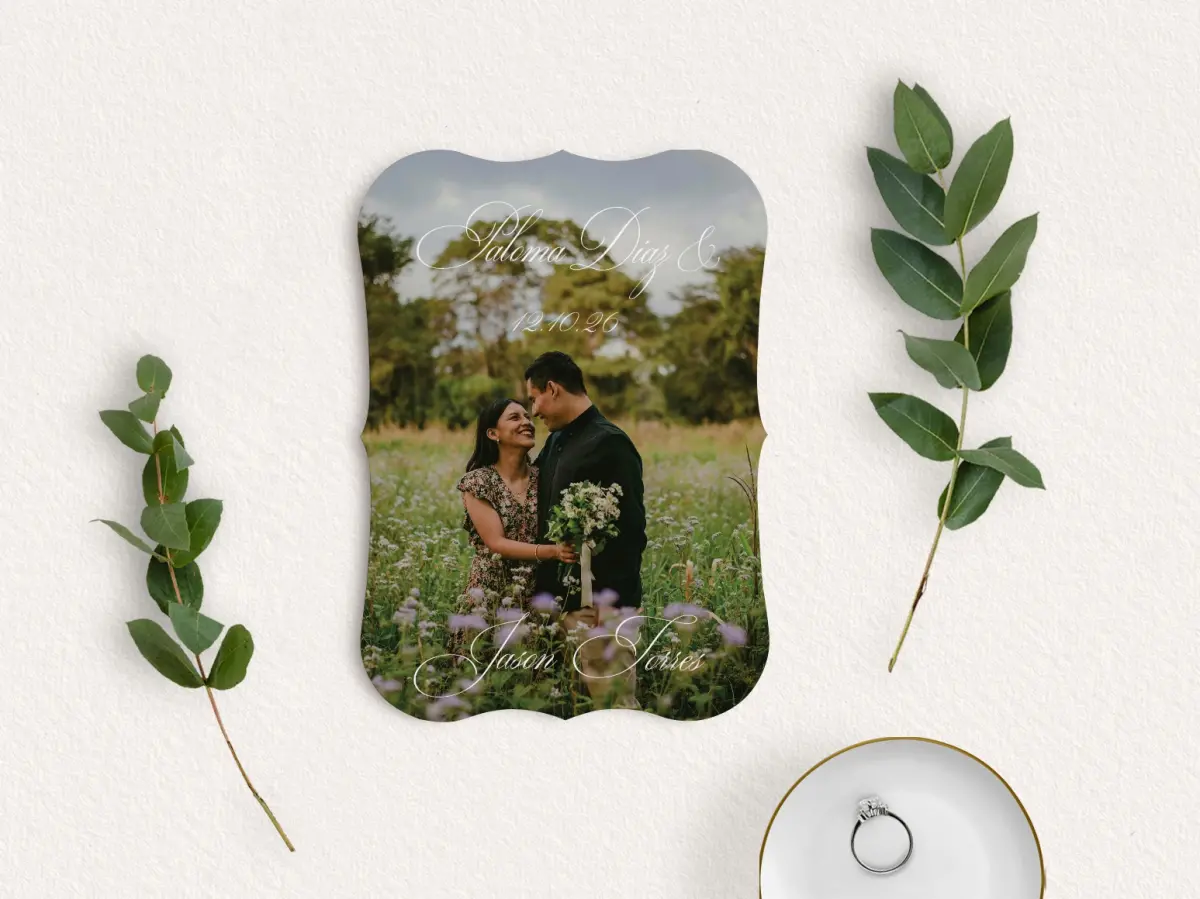 Save the Date Card with Optional Guest Addressing Service