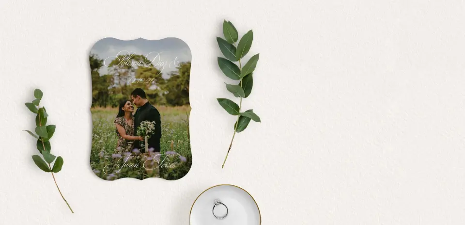 Save the Date Card with Optional Guest Addressing Service