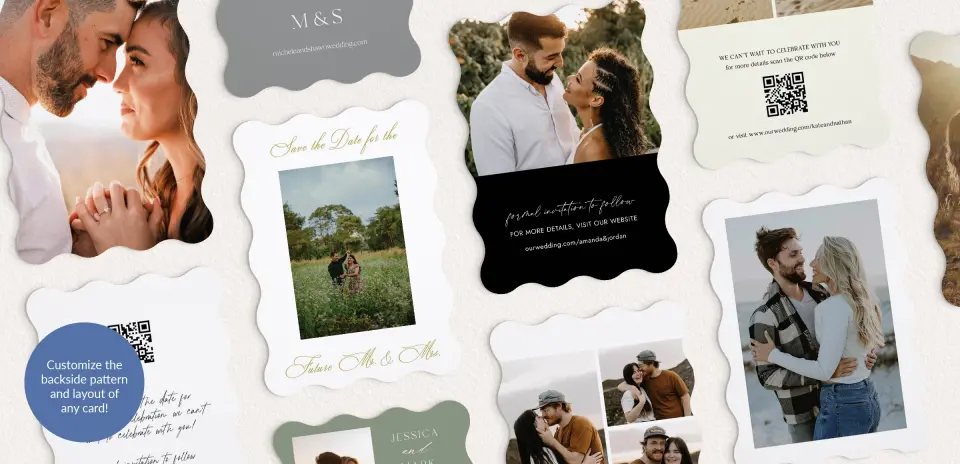 Back of Save the Date Card