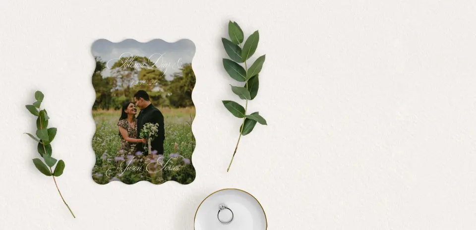 Save the Date Card with Optional Guest Addressing Service