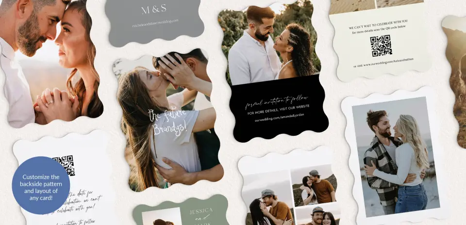 Back of Save the Date Card
