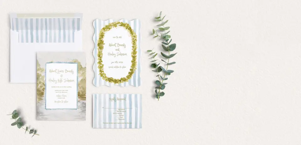 Front of Save the Date Card