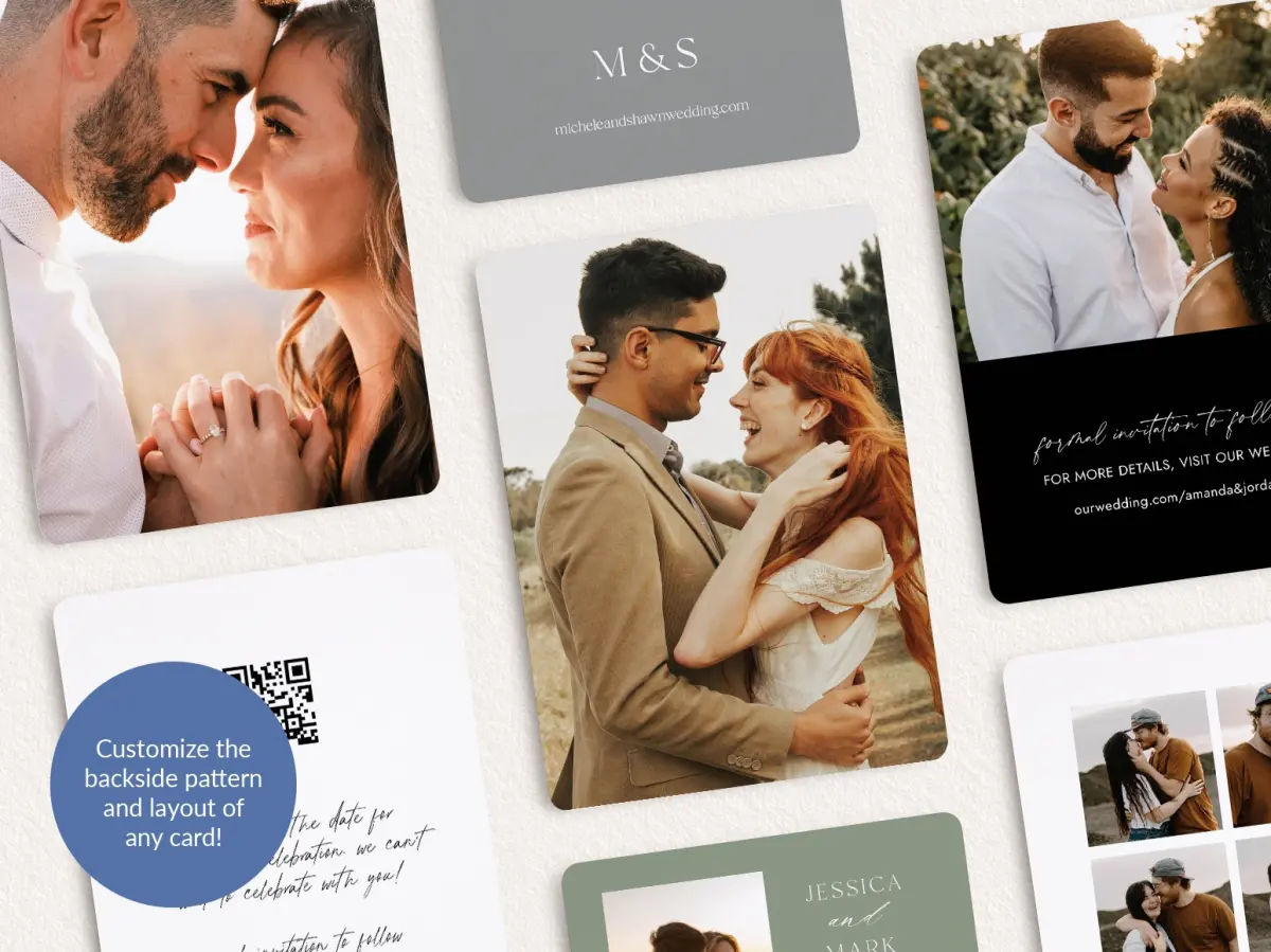 Back of Save the Date Card