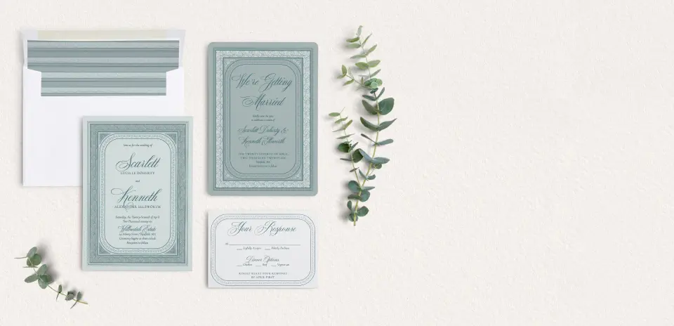 Front of Save the Date Card