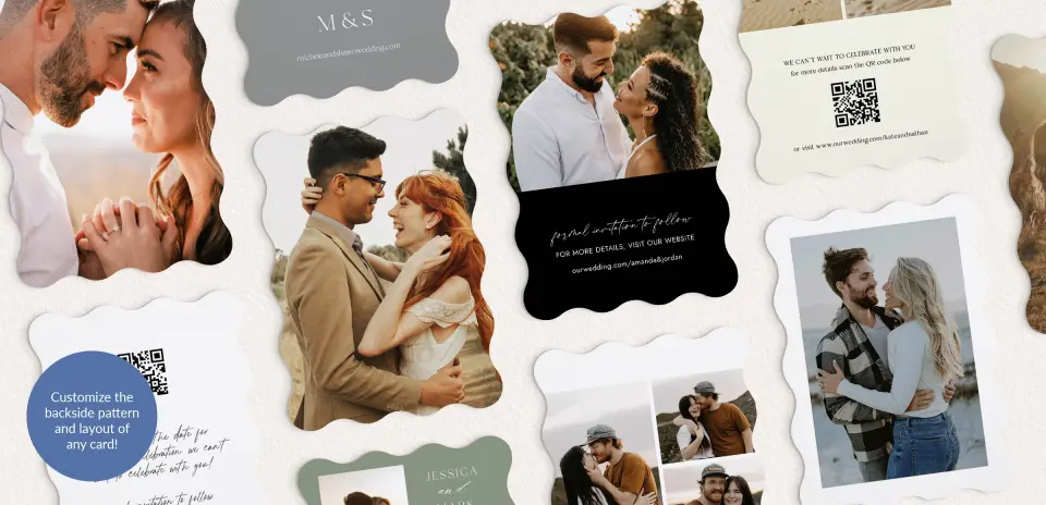 Back of Save the Date Card