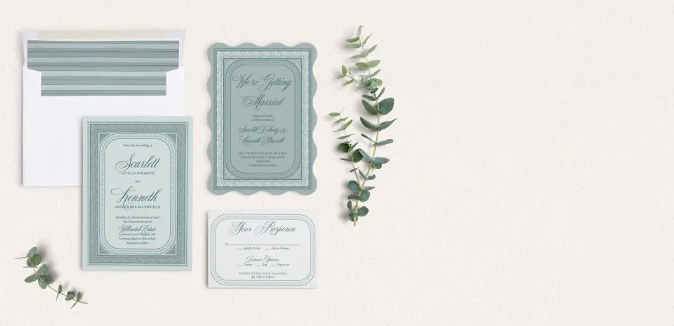 Front of Save the Date Card