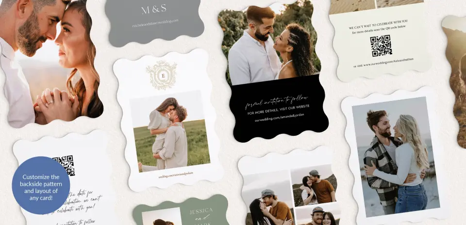 Back of Save the Date Card