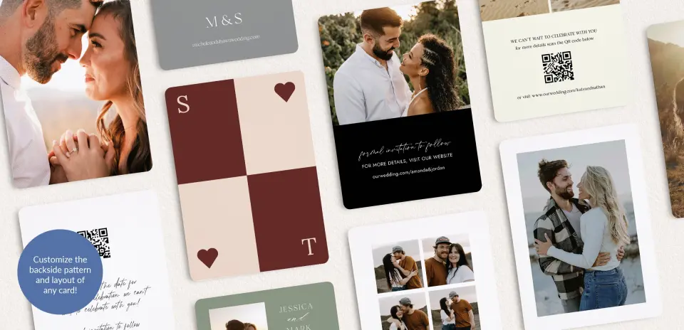 Back of Save the Date Card