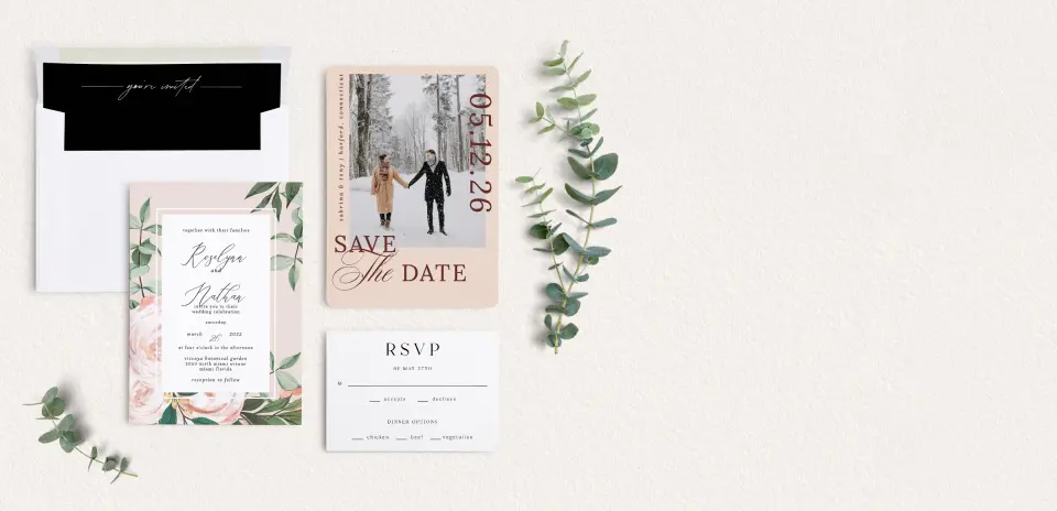 Front of Save the Date Card