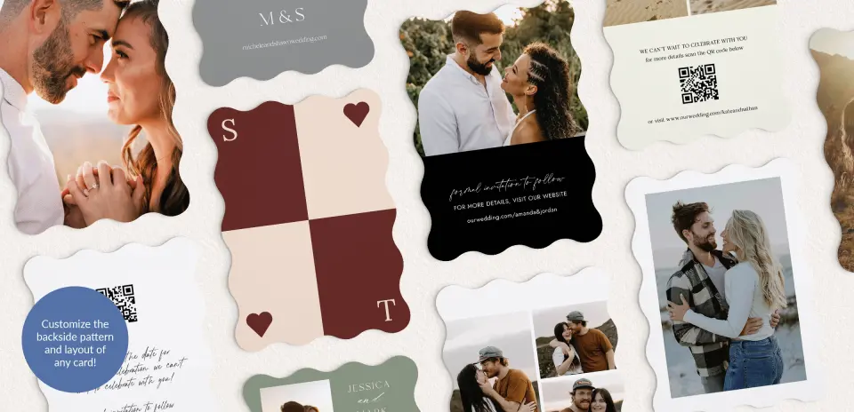 Back of Save the Date Card
