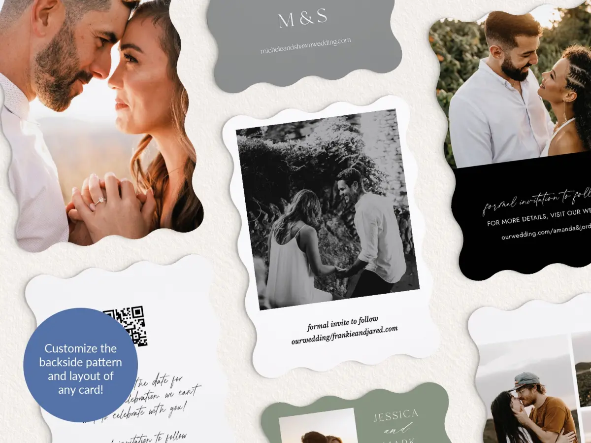 Back of Save the Date Card