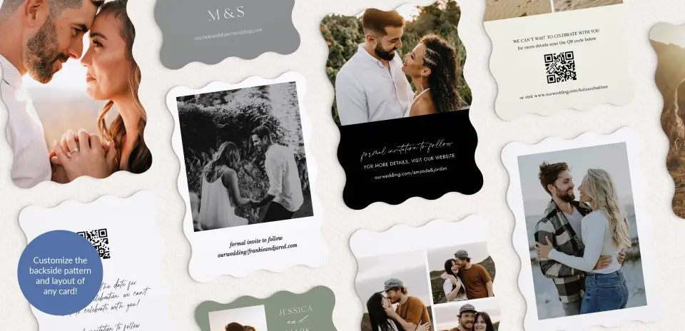 Back of Save the Date Card