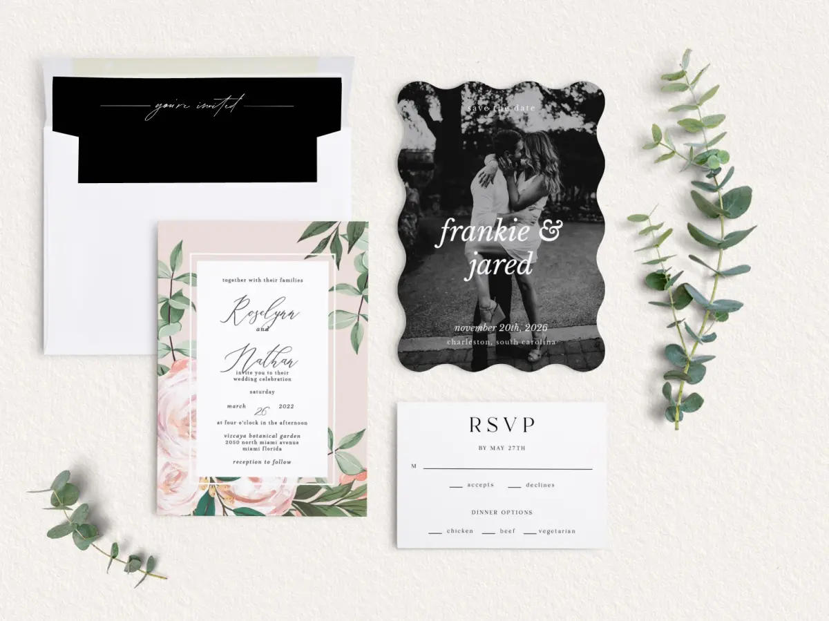 Front of Save the Date Card