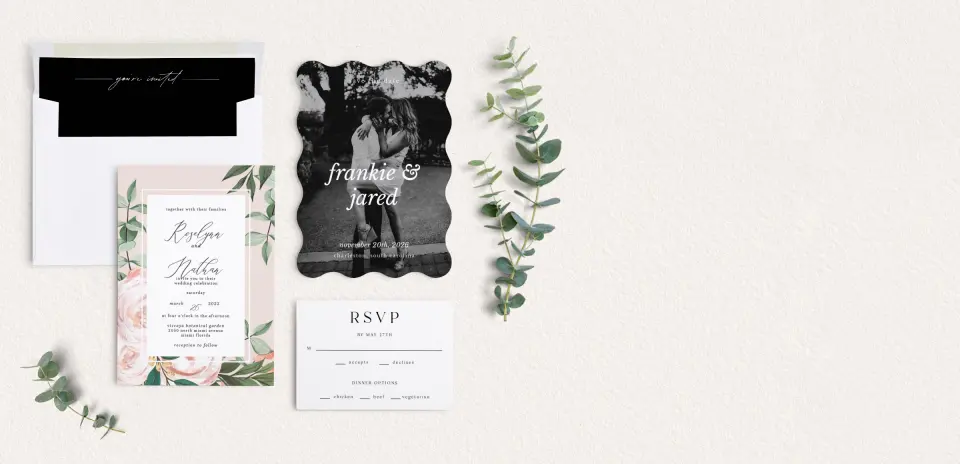 Front of Save the Date Card