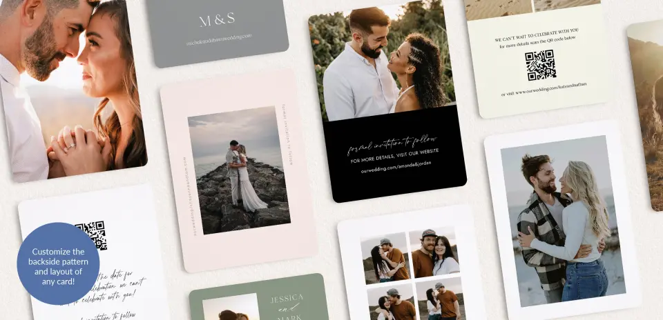 Back of Save the Date Card