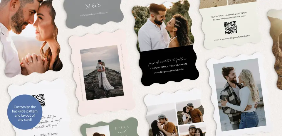 Back of Save the Date Card
