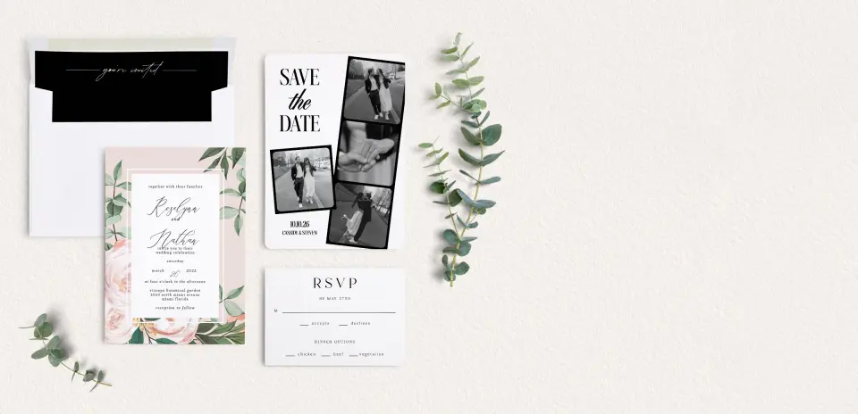 Front of Save the Date Card