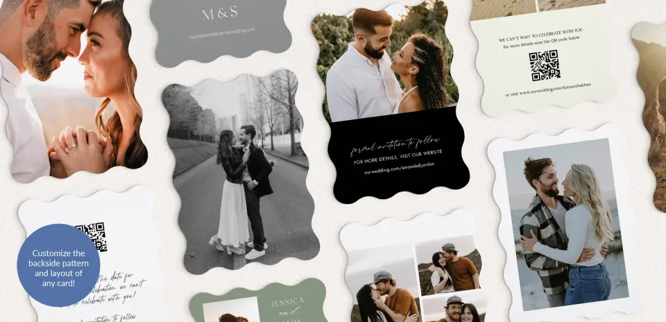 Back of Save the Date Card