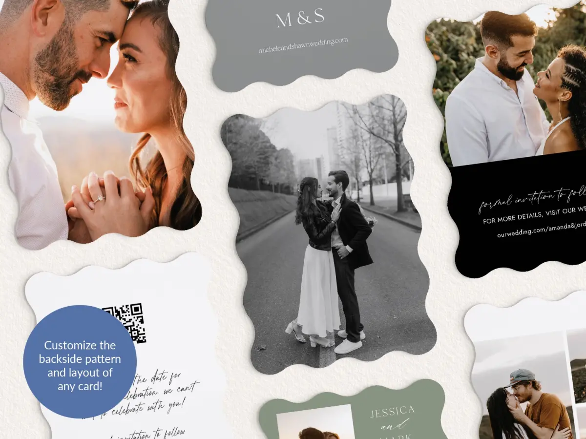 Back of Save the Date Card