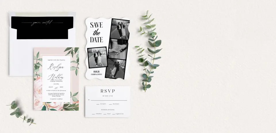 Front of Save the Date Card