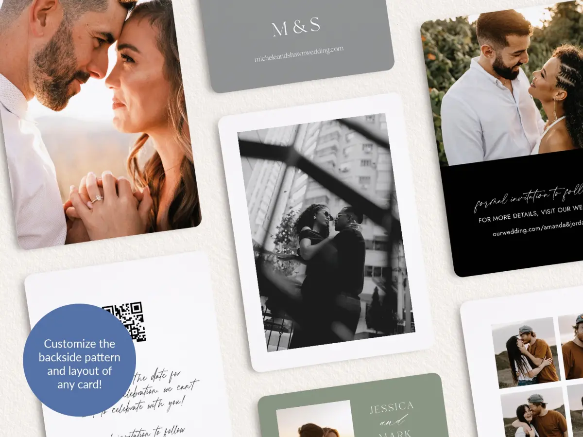 Back of Save the Date Card