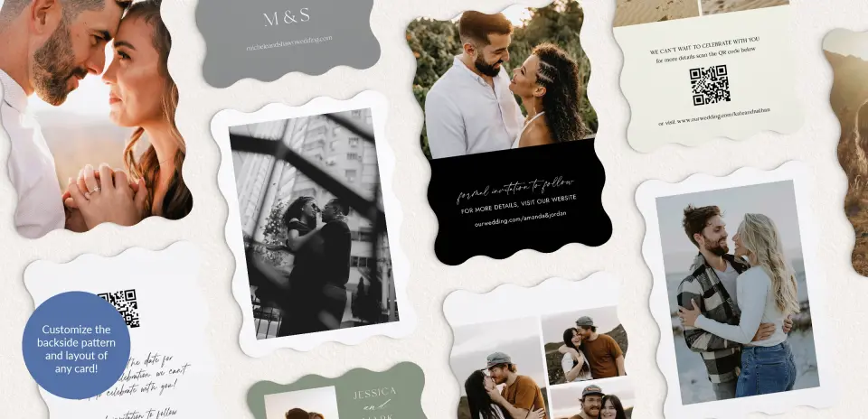 Back of Save the Date Card