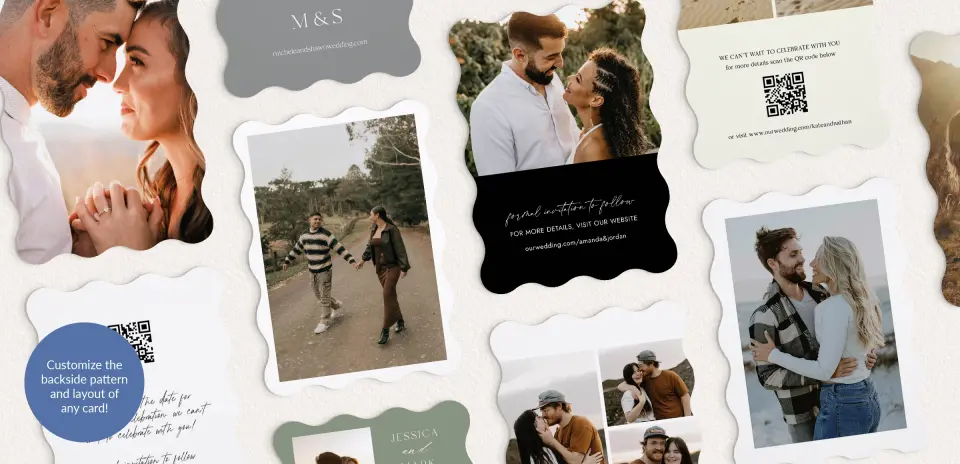 Back of Save the Date Card