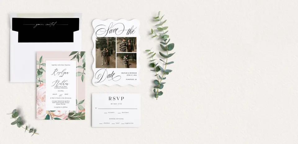 Front of Save the Date Card