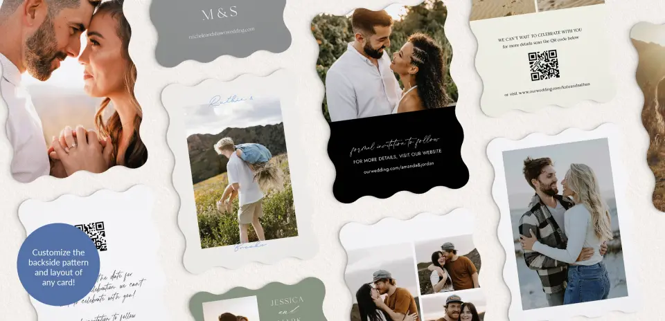 Back of Save the Date Card