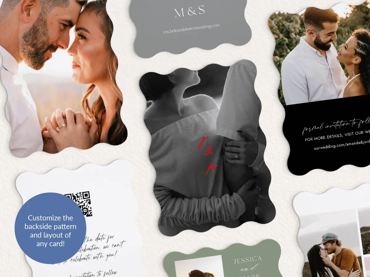 Back of Save the Date Card